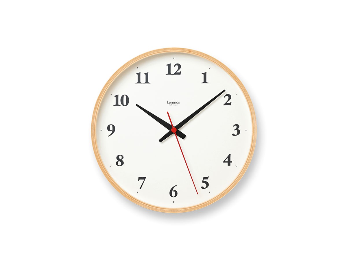 Lemnos Plywood clock / レムノス プライウッド クロック 電波時計 S （時計 > 壁掛け時計） 1