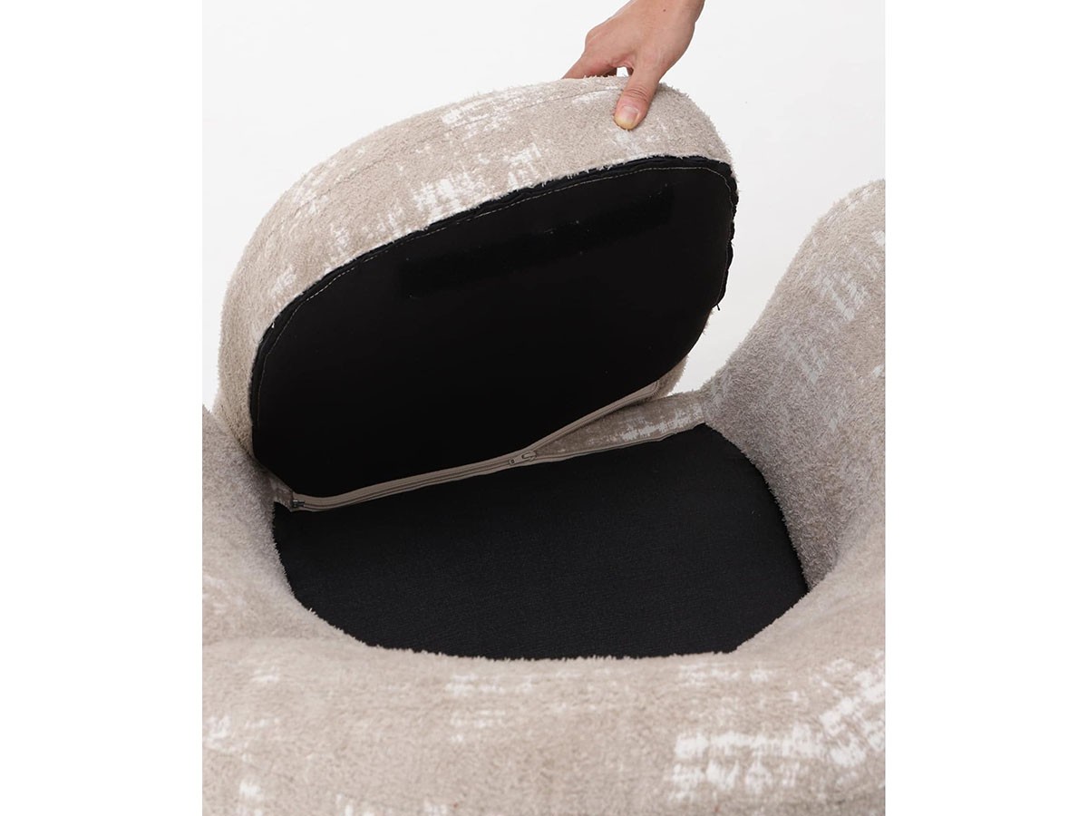 JOURNAL STANDARD FURNITURE MORROW LOUNGE CHAIR / ジャーナルスタンダードファニチャー モロー ラウンジチェア（ベージュ） （チェア・椅子 > ラウンジチェア） 9