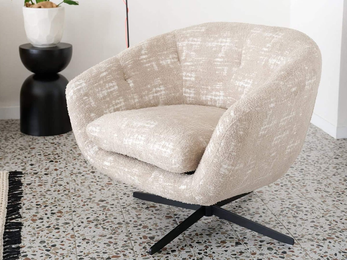 JOURNAL STANDARD FURNITURE MORROW LOUNGE CHAIR / ジャーナルスタンダードファニチャー モロー ラウンジチェア（ベージュ） （チェア・椅子 > ラウンジチェア） 3