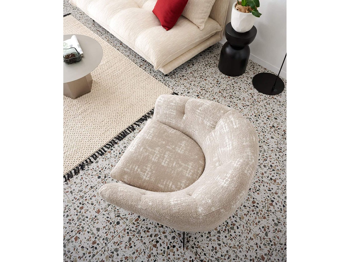 JOURNAL STANDARD FURNITURE MORROW LOUNGE CHAIR / ジャーナルスタンダードファニチャー モロー ラウンジチェア（ベージュ） （チェア・椅子 > ラウンジチェア） 4