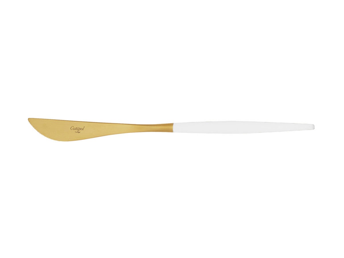 Cutipol GOA Table Knife / クチポール ゴア テーブルナイフ（ホワイト × ゴールド） （食器・テーブルウェア > カトラリー） 2