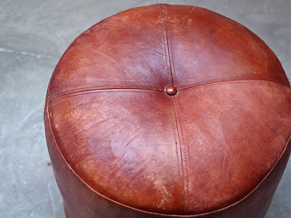 CY LEATHER STOOL 5