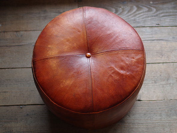 LIFE FURNITURE CY LEATHER STOOL / ライフファニチャー CY レザースツール（ゴートスキン） （チェア・椅子 > スツール） 6