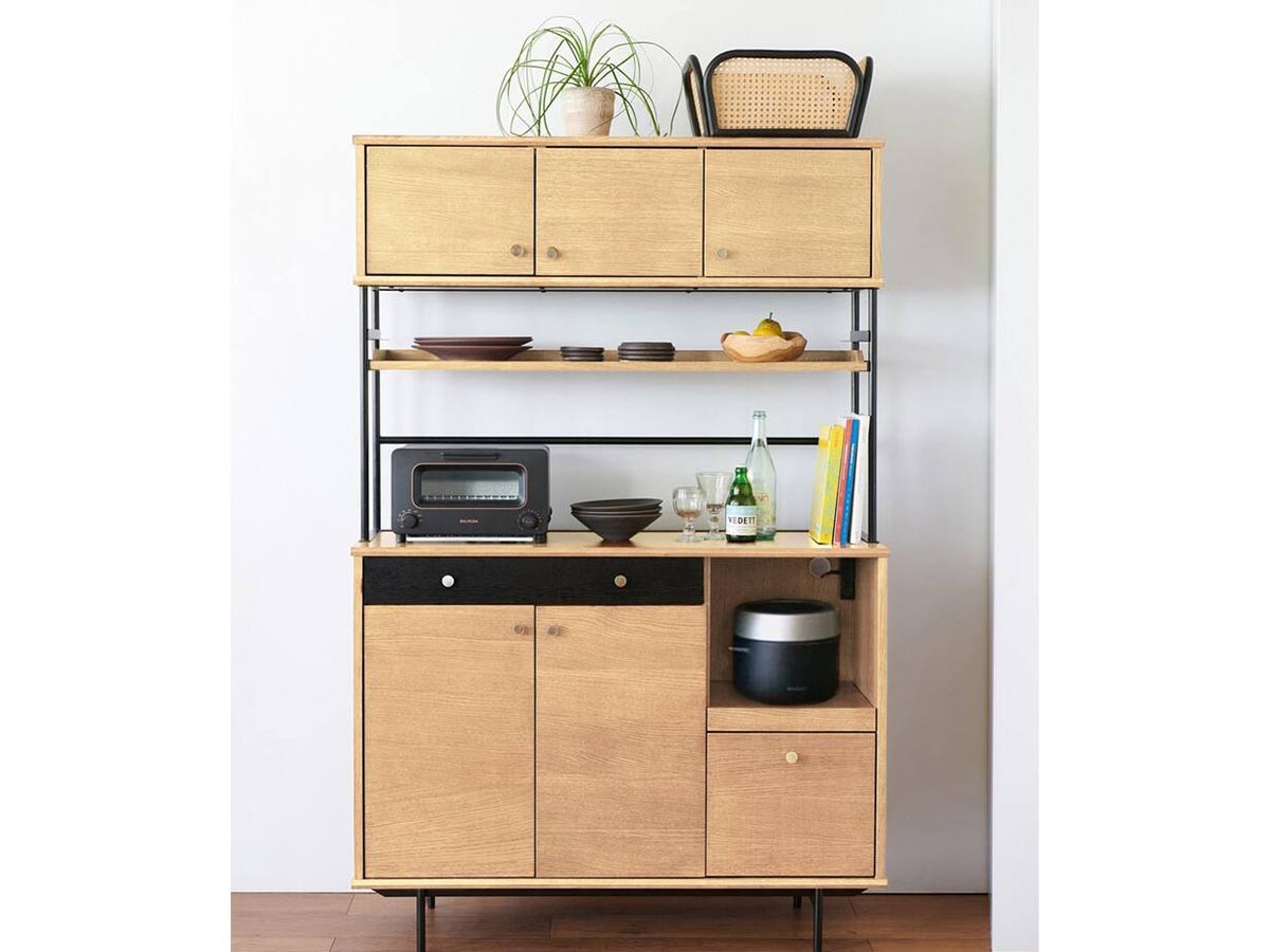 JOURNAL STANDARD FURNITURE HABITAT KITCHEN BOARD L / ジャーナルスタンダードファニチャー ハビタ キッチンボード L （キッチン収納・食器棚 > キッチンボード・カップボード・レンジ台） 9