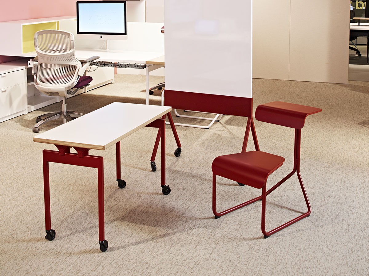 Knoll Office Toboggan Sled Base Chair Desk / ノルオフィス トボガン スレッドベース チェアデスク メラミン天板 （チェア・椅子 > スツール） 13
