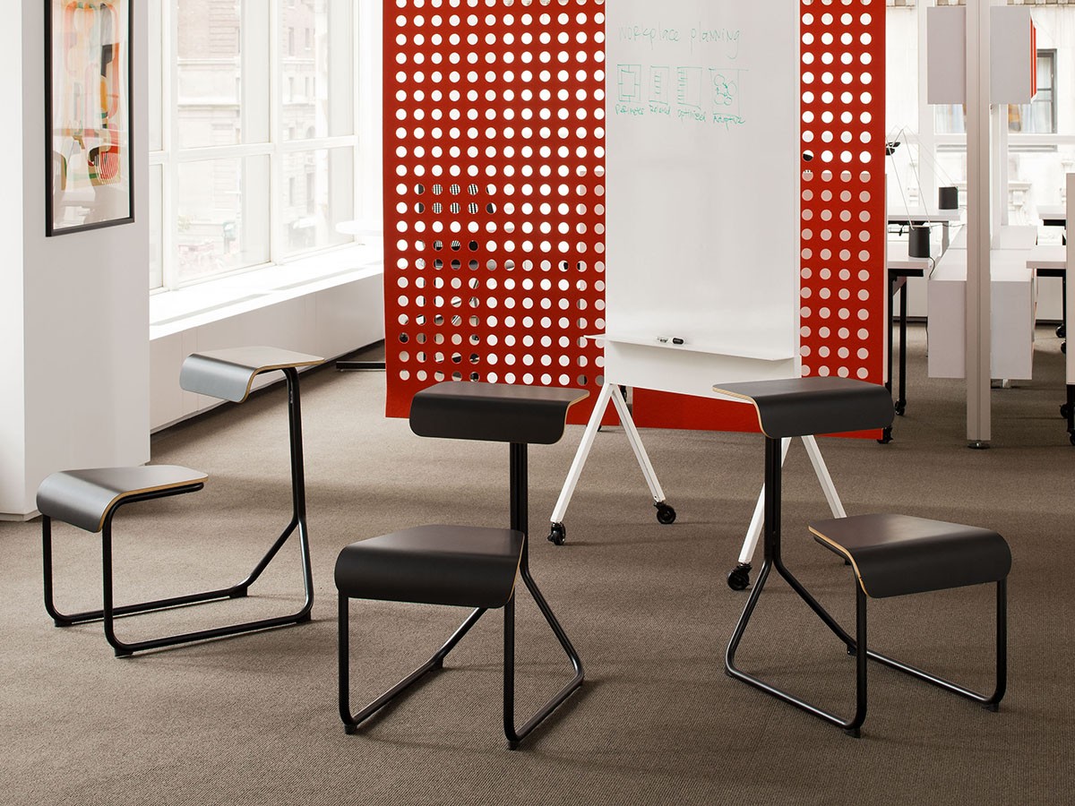 Knoll Office Toboggan Sled Base Chair Desk / ノルオフィス トボガン スレッドベース チェアデスク メラミン天板 （チェア・椅子 > スツール） 12