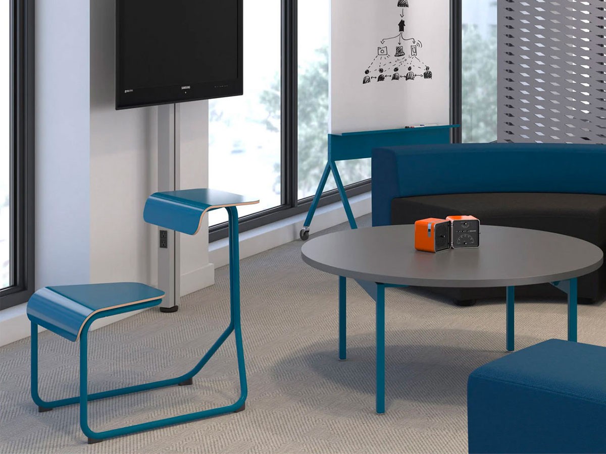 Knoll Office Toboggan Sled Base Chair Desk / ノルオフィス トボガン スレッドベース チェアデスク メラミン天板 （チェア・椅子 > スツール） 18