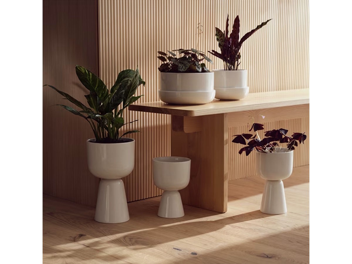 iittala Nappula Plant Pot / イッタラ ナップラ プラントポット 230 × 155（ホワイト） -  インテリア・家具通販【FLYMEe】