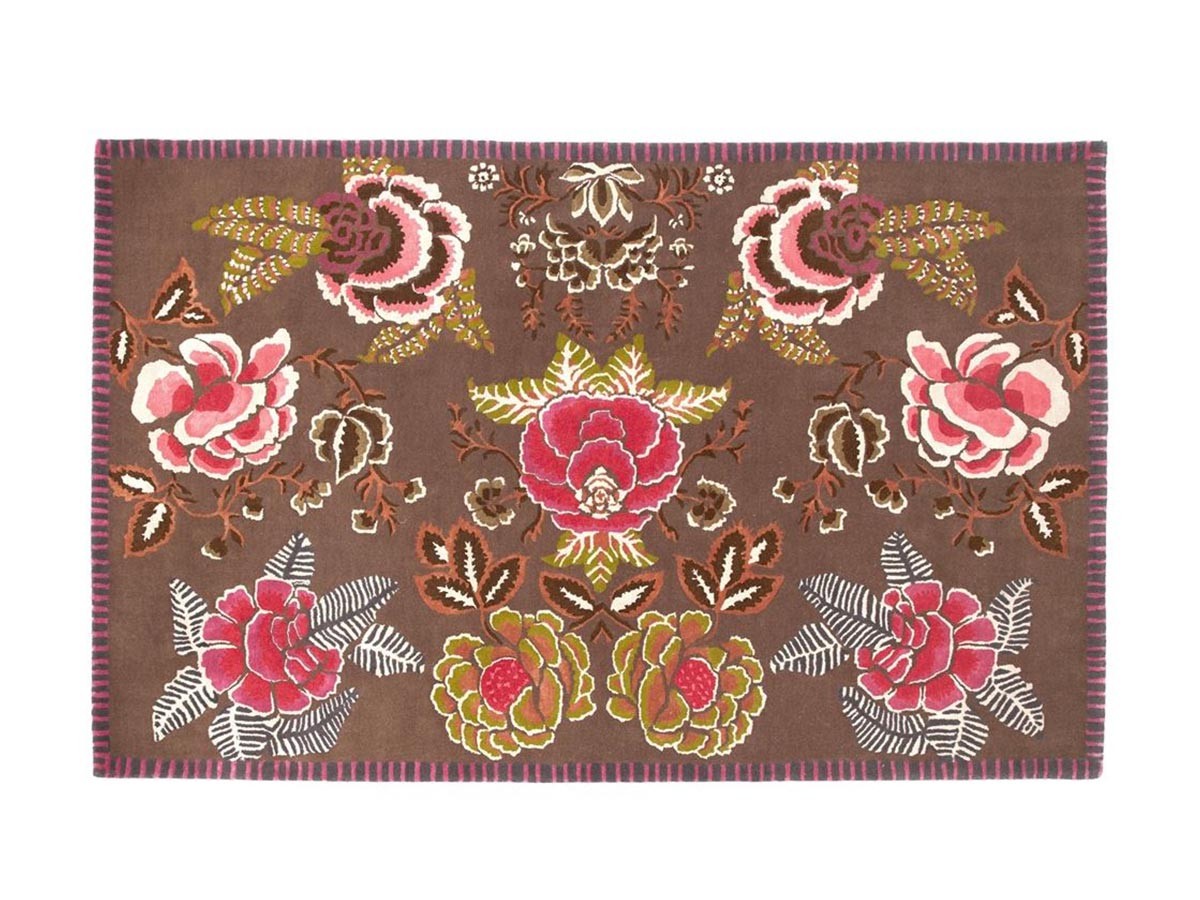 DESIGNERS GUILD Rose de Damas Rug / デザイナーズギルド ローズ ド ダマス ラグ（クランベリー） （ラグ・カーペット > ラグ・カーペット・絨毯） 1