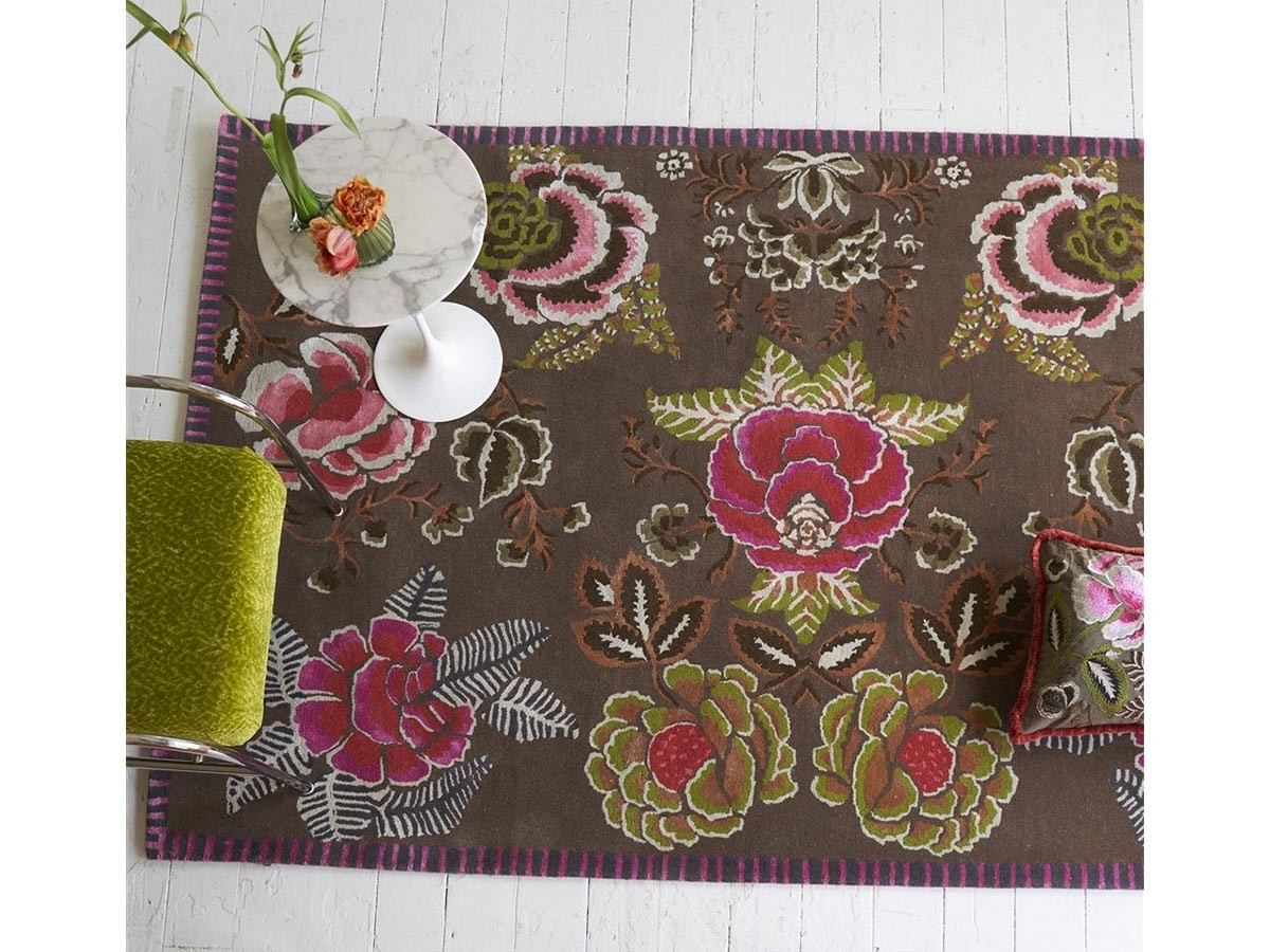 DESIGNERS GUILD Rose de Damas Rug / デザイナーズギルド ローズ ド ダマス ラグ（クランベリー） （ラグ・カーペット > ラグ・カーペット・絨毯） 2