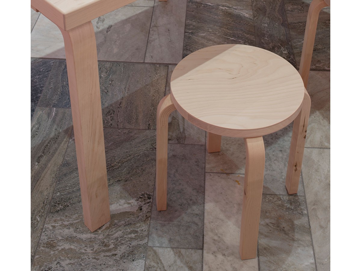 Artek STOOL E60 WILD BIRCH / アルテック スツール E60 ワイルドバーチ （チェア・椅子 > スツール） 2