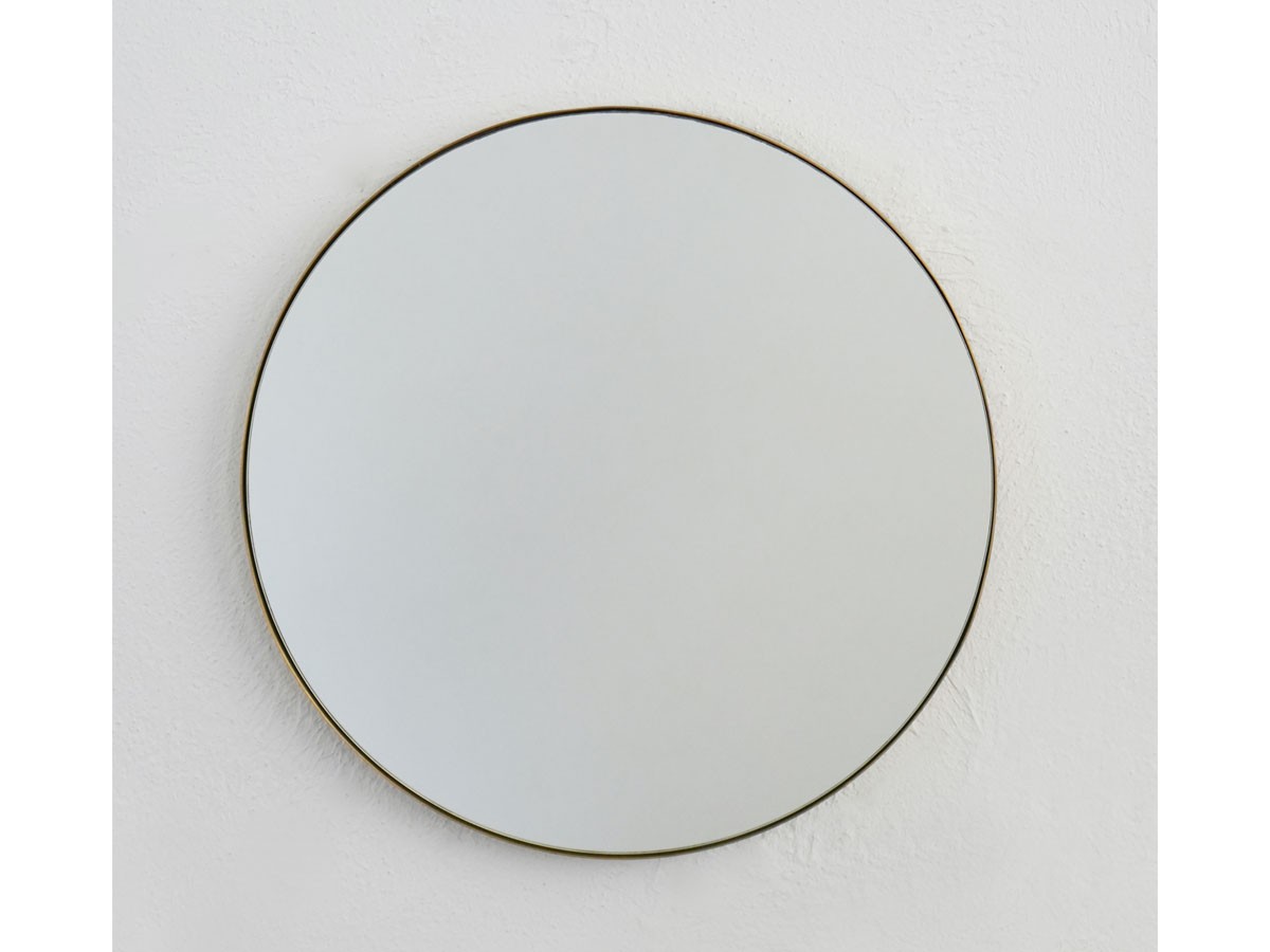 Brass Round Mirror / ブラス ラウンドミラー 600 （ミラー・ドレッサー > 壁掛けミラー・壁掛け鏡） 2