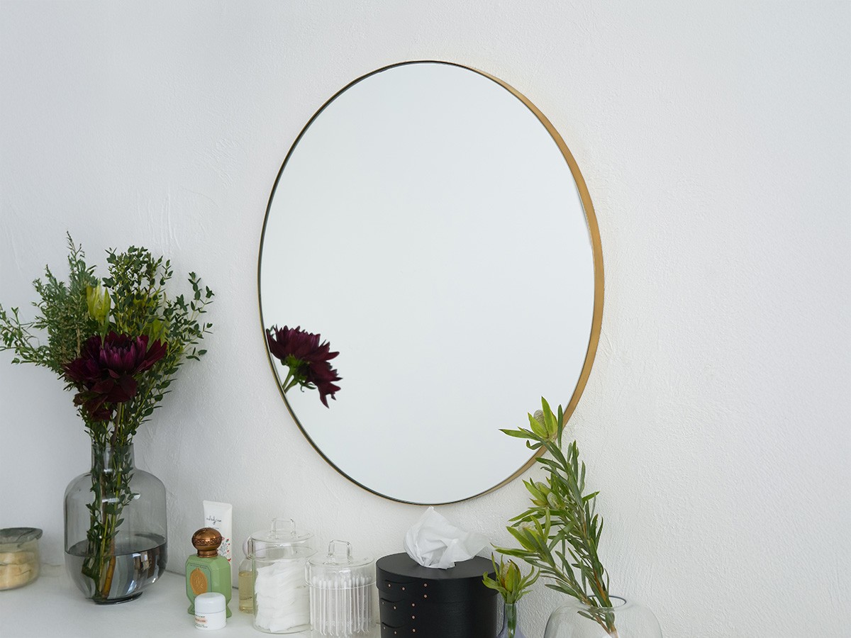 FLYMEe accessoire&nbsp;Brass Round Mirror