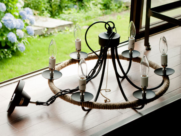 CIRCLE ROPE CHANDELIER 3