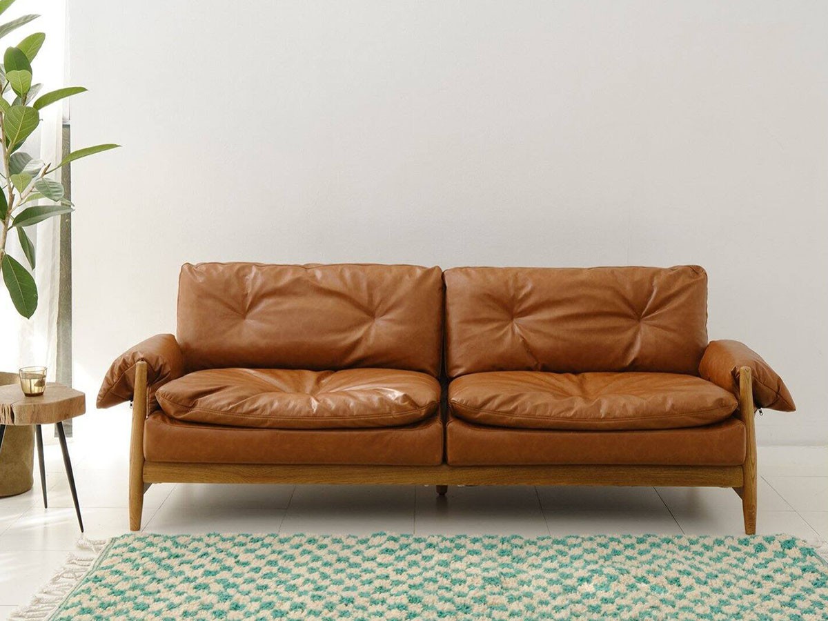 JOURNAL STANDARD FURNITURE MADEIRA SOFA P.U Leather / ジャーナルスタンダードファニチャー マデイラ ソファ ポリウレタンレザー （ソファ > 二人掛けソファ） 3