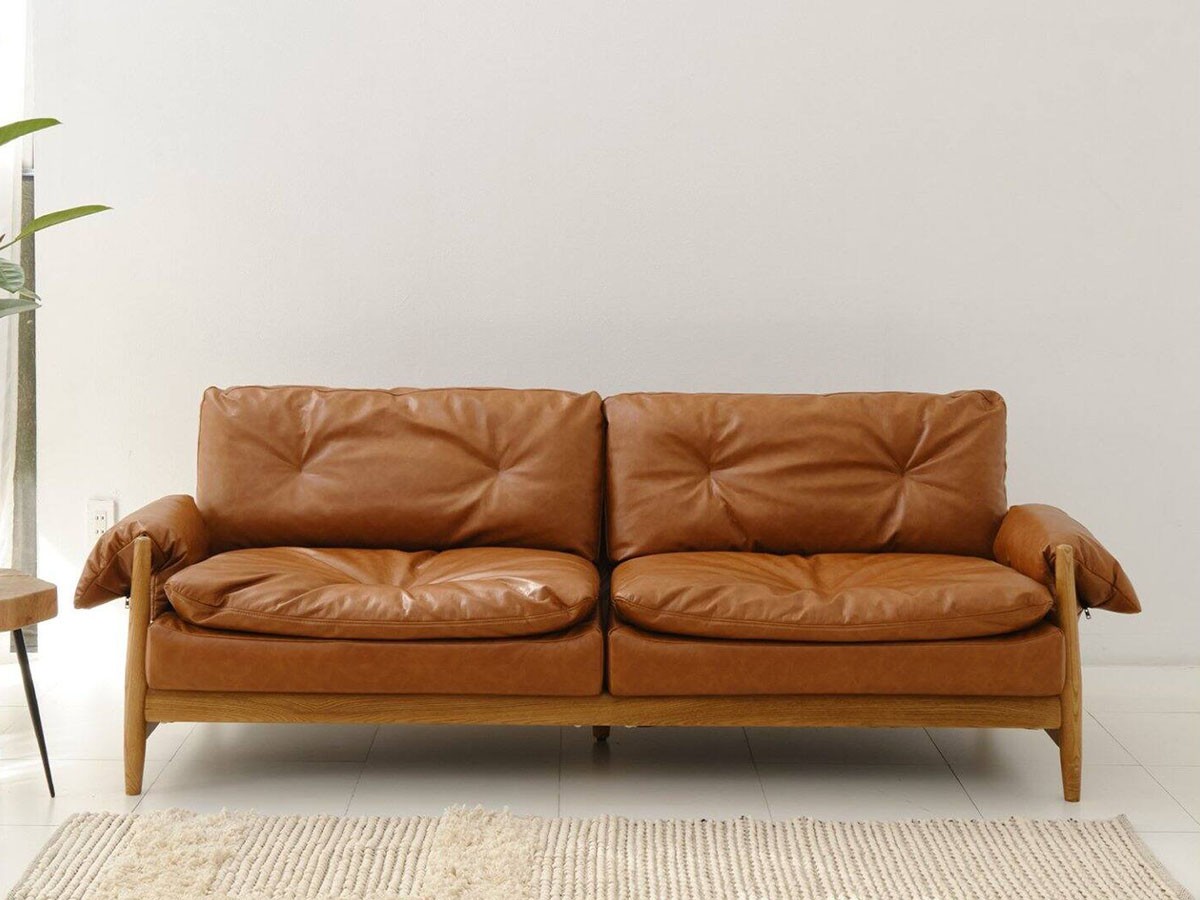 JOURNAL STANDARD FURNITURE MADEIRA SOFA P.U Leather / ジャーナルスタンダードファニチャー  マデイラ ソファ ポリウレタンレザー - インテリア・家具通販【FLYMEe】