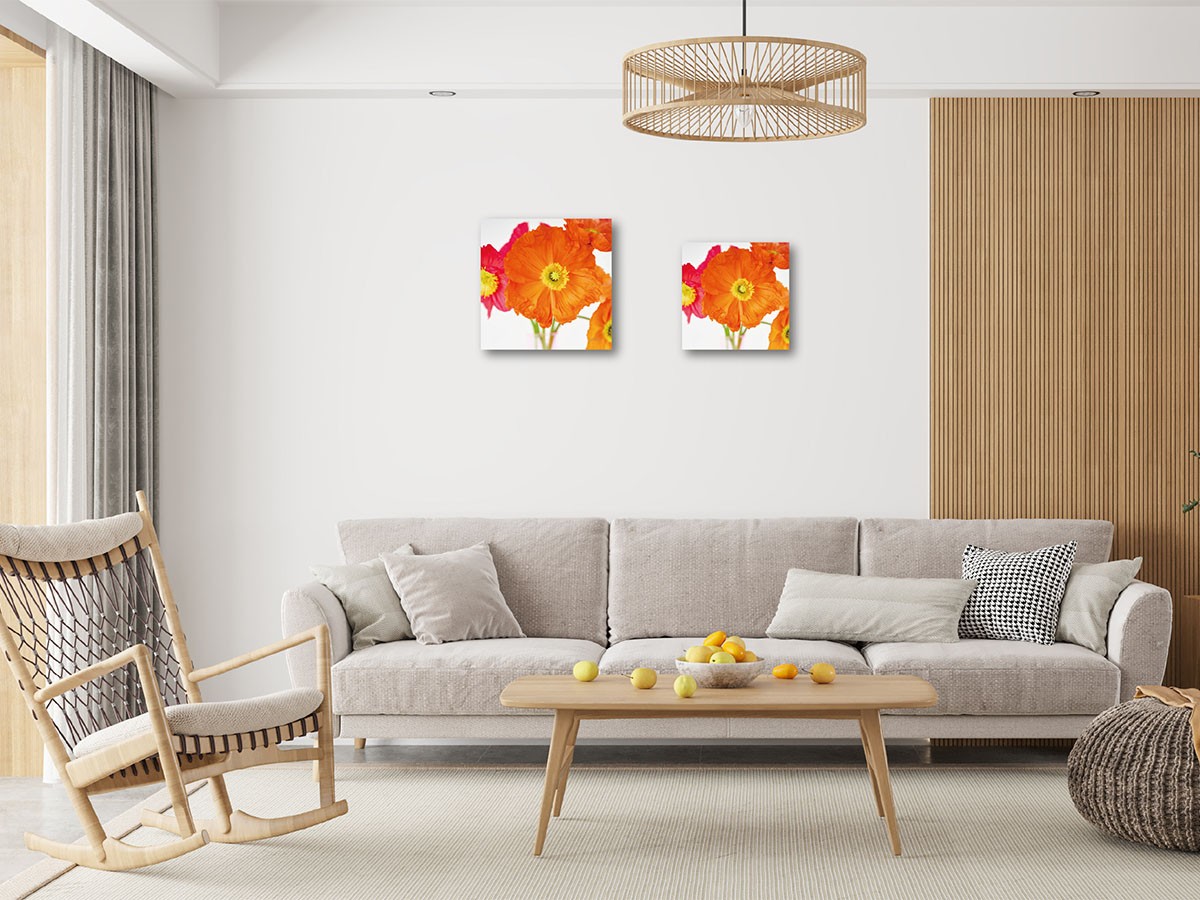 YOKO Takeuchi Pastel Bloom Orange Poppy / ヨウコ タケウチ パステルブルーム オレンジポピー （アート・オブジェ > フォトパネル・フォトアート） 2