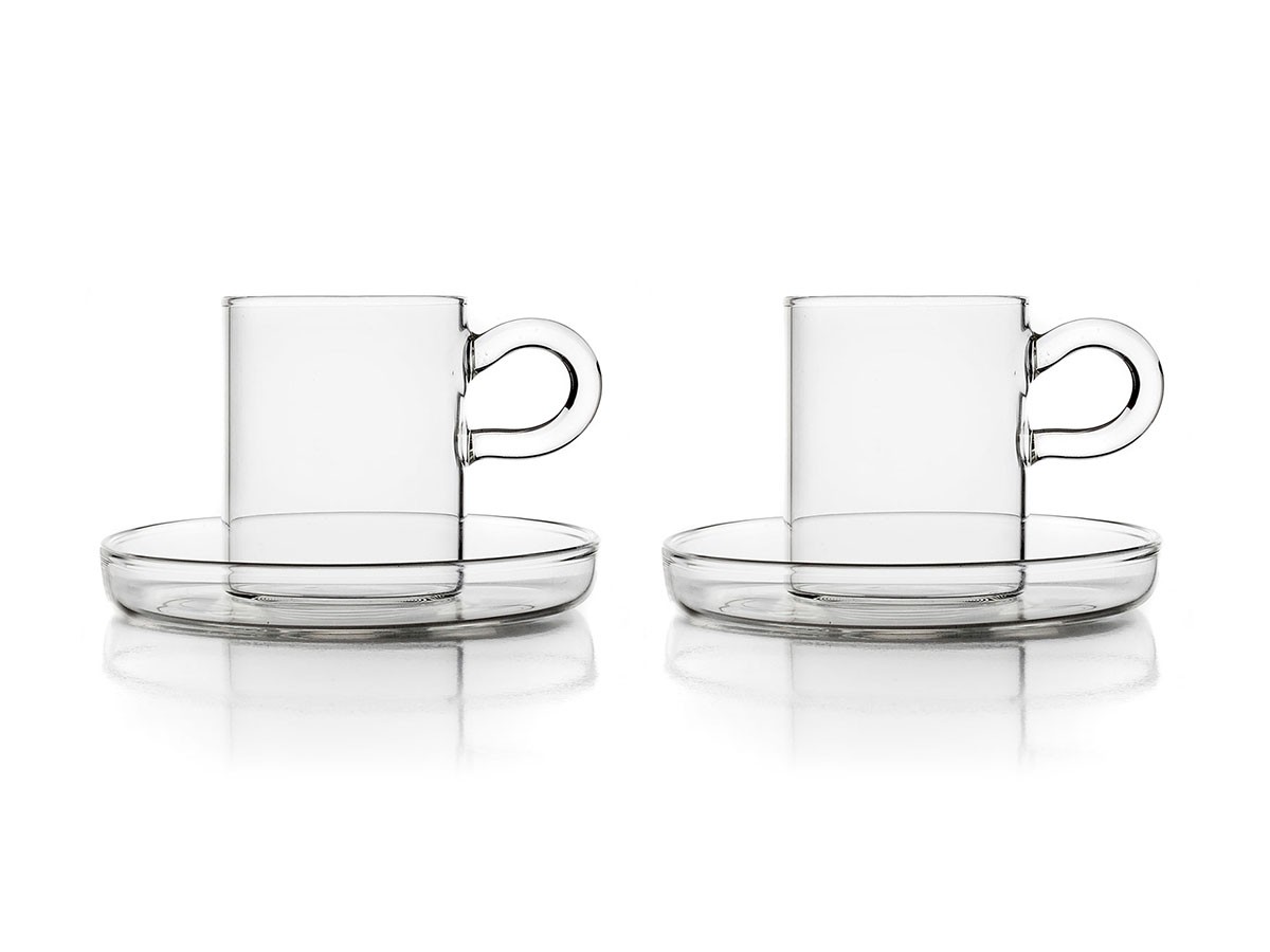 Piuma Coffee Cup with Saucer 2pcs