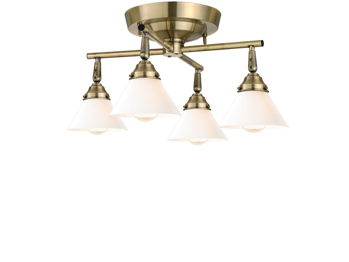 CUSTOM SERIES
4 Cross Ceiling Lamp × Trans Mini / カスタムシリーズ
4灯クロスシーリングランプ × トランス（ミニ） （ライト・照明 > シーリングライト） 1
