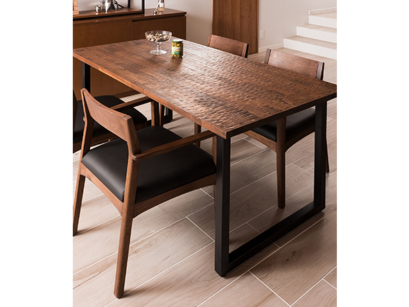 DINING TABLE / ダイニングテーブル f58101（ウォールナット天板 / スプーンカット加工） （テーブル > ダイニングテーブル） 2