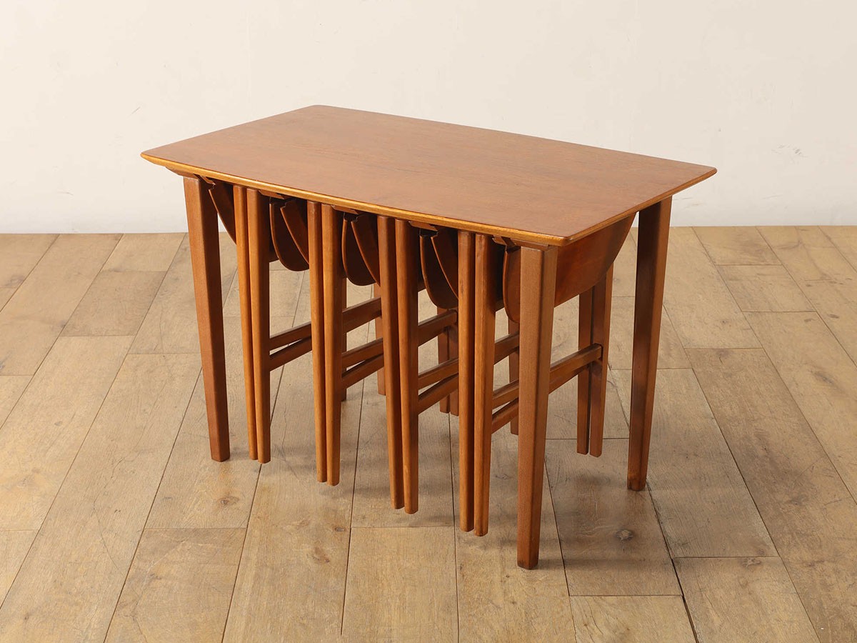 Lloyd's Antiques Real Antique
Poul Hundevad Nest of Tables / ロイズ・アンティークス デンマークアンティーク家具
ポール フンデヴァッド ネストテーブル （テーブル > サイドテーブル） 2