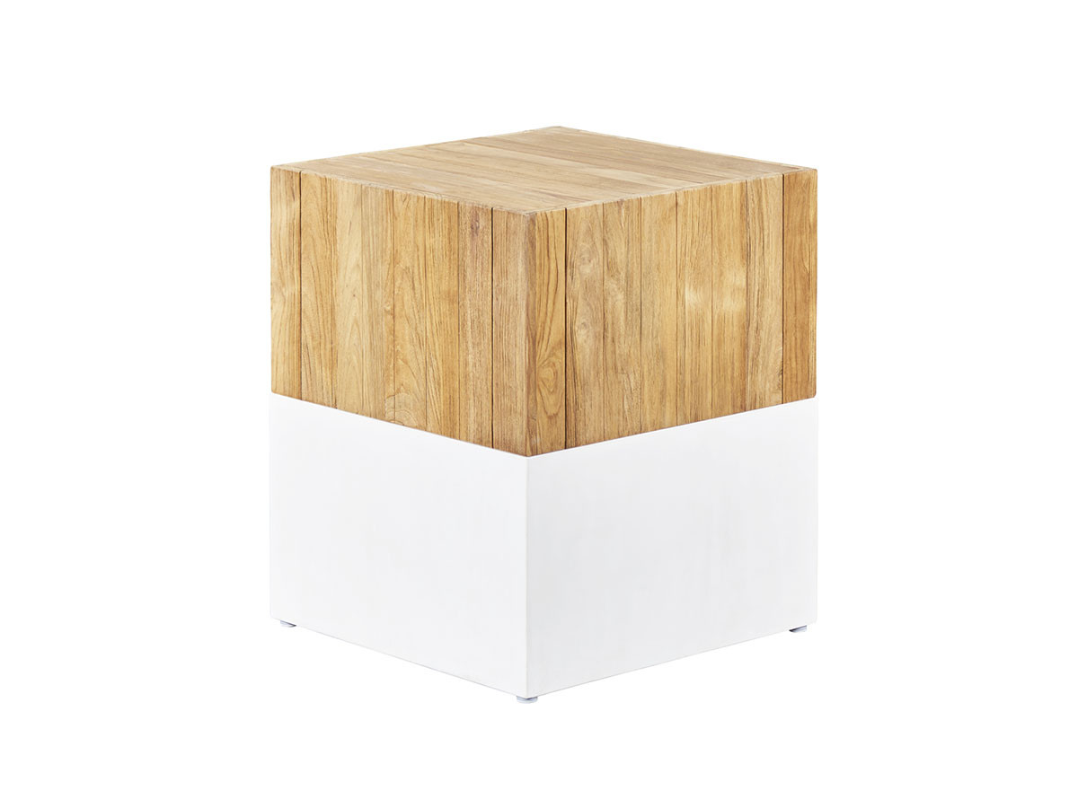 SaVeri Sam Cube Table / Stool Top Cheek / サベリ サム キューブ テーブル / スツール トップチーク （ガーデンファニチャー・屋外家具 > ガーデンチェア・アウトドアチェア） 1