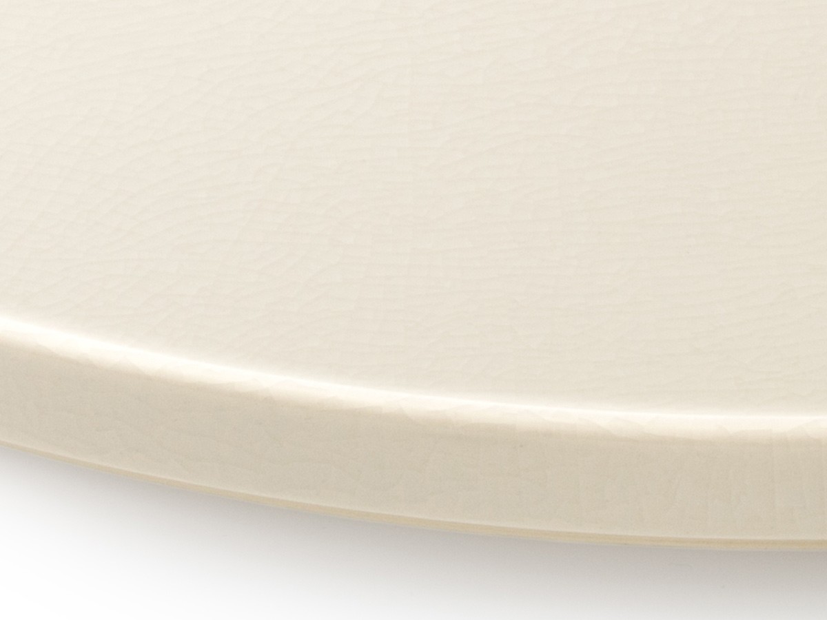HASU WHITE CRACKLE Plate LL / ハス 白貫入 大皿 大 （食器・テーブルウェア > 皿・プレート） 3