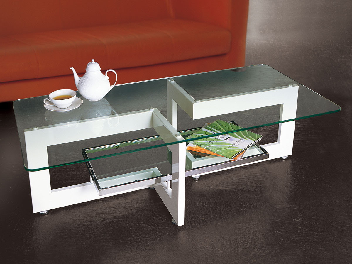 FLYMEe Noir GLASS LIVING TABLE / フライミーノワール ガラスリビング 