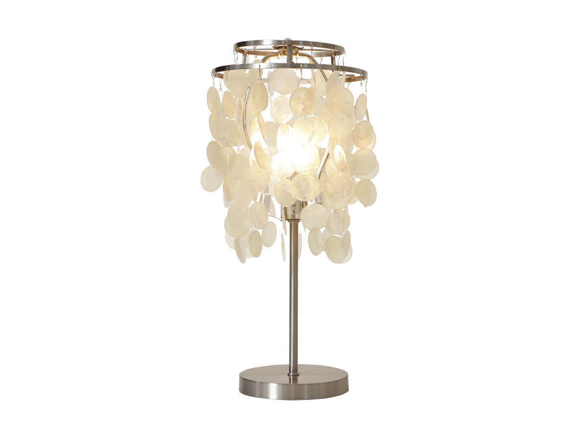 HERMOSA SHELL TABLE LAMP MINI / ハモサ シェル テーブルランプ ミニ（ベージュ） （ライト・照明 > テーブルランプ） 5