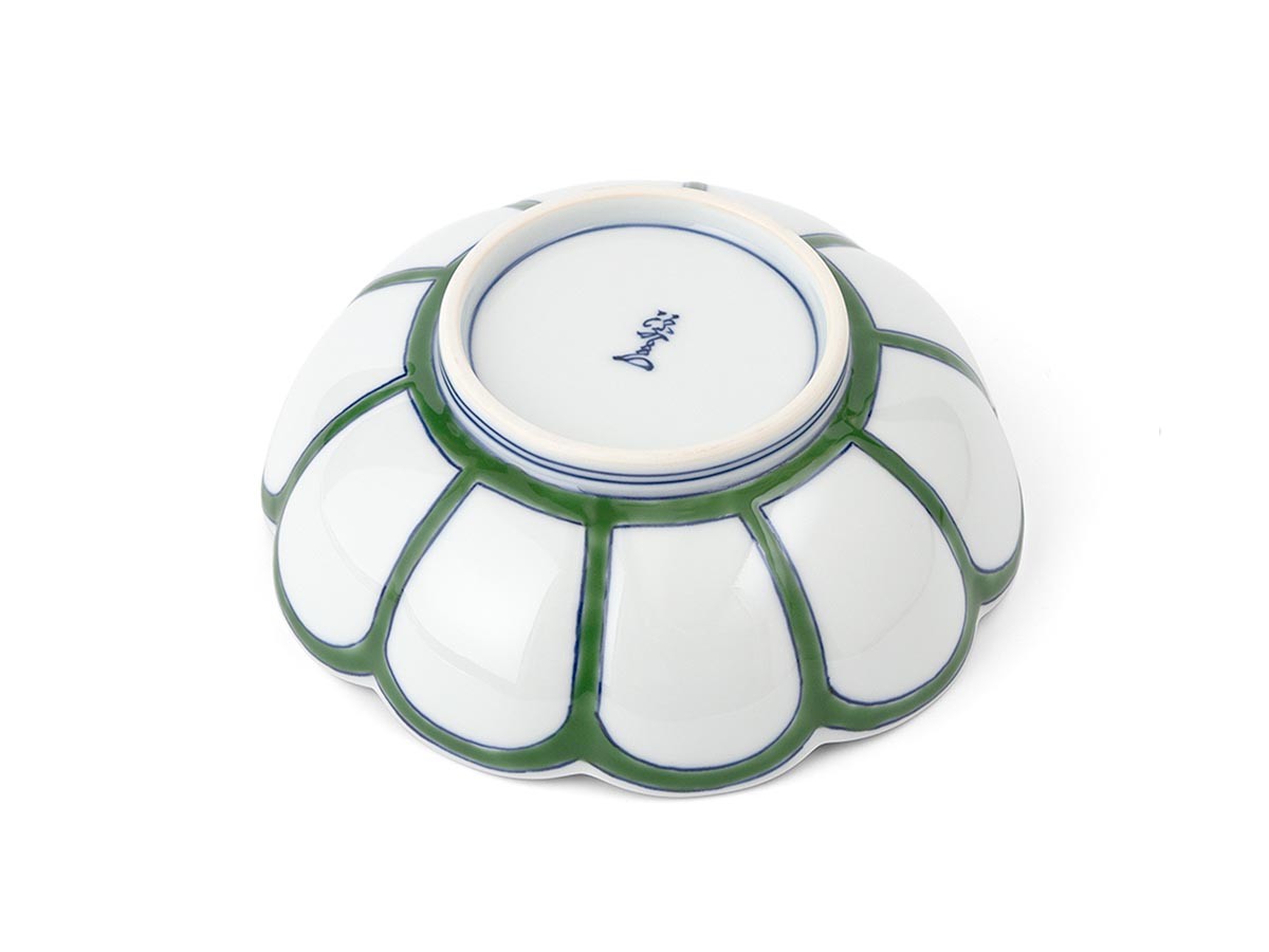 源右衛門窯 緑彩菊見込 鉢 菊型 / げんえもんがま 緑彩菊見込 鉢 菊型 （食器・テーブルウェア > お椀・ボウル） 5