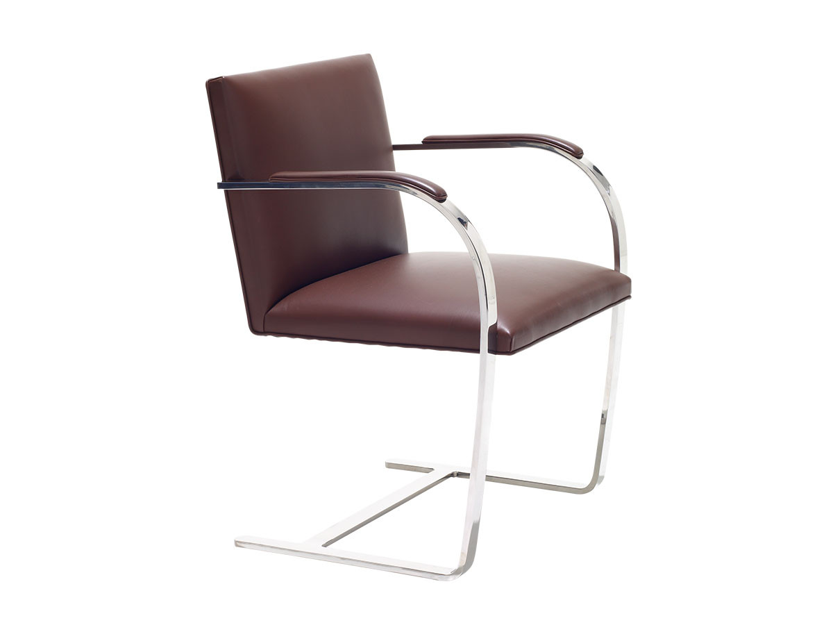 Knoll Mies van der Rohe Collection
Brno Arm Chair Flat Bar / ノル ミース ファン デル ローエ コレクション
ブルーノ アームチェア フラットバー（アームパッド付） （チェア・椅子 > ダイニングチェア） 1