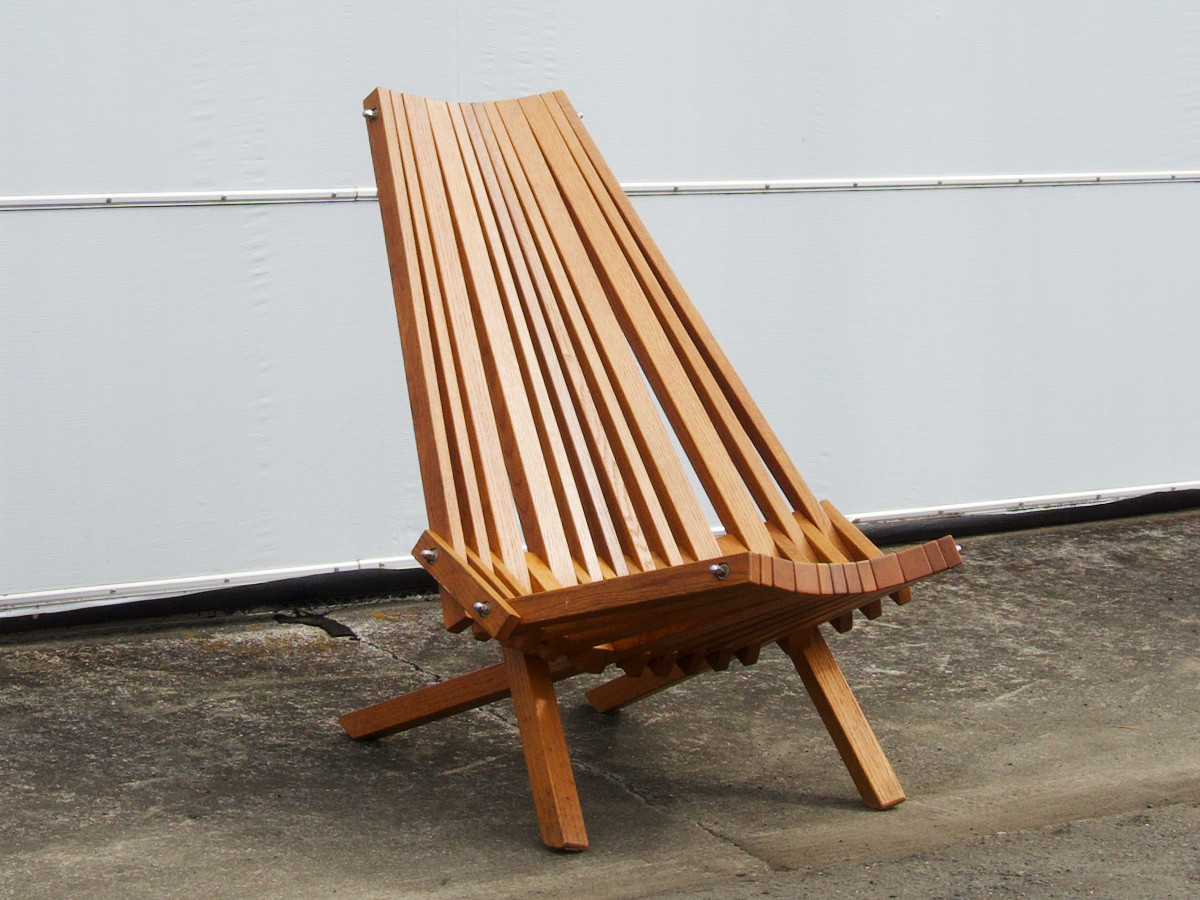 RE : Store Fixture UNITED ARROWS LTD. Solid Wood Folding Chair