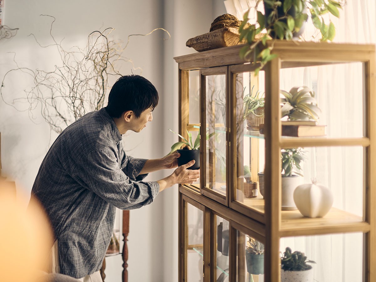 Knot antiques SURIKA GLASS CABINET / ノットアンティークス スリカ ガラス キャビネット 幅120cm （収納家具 > キャビネット） 16