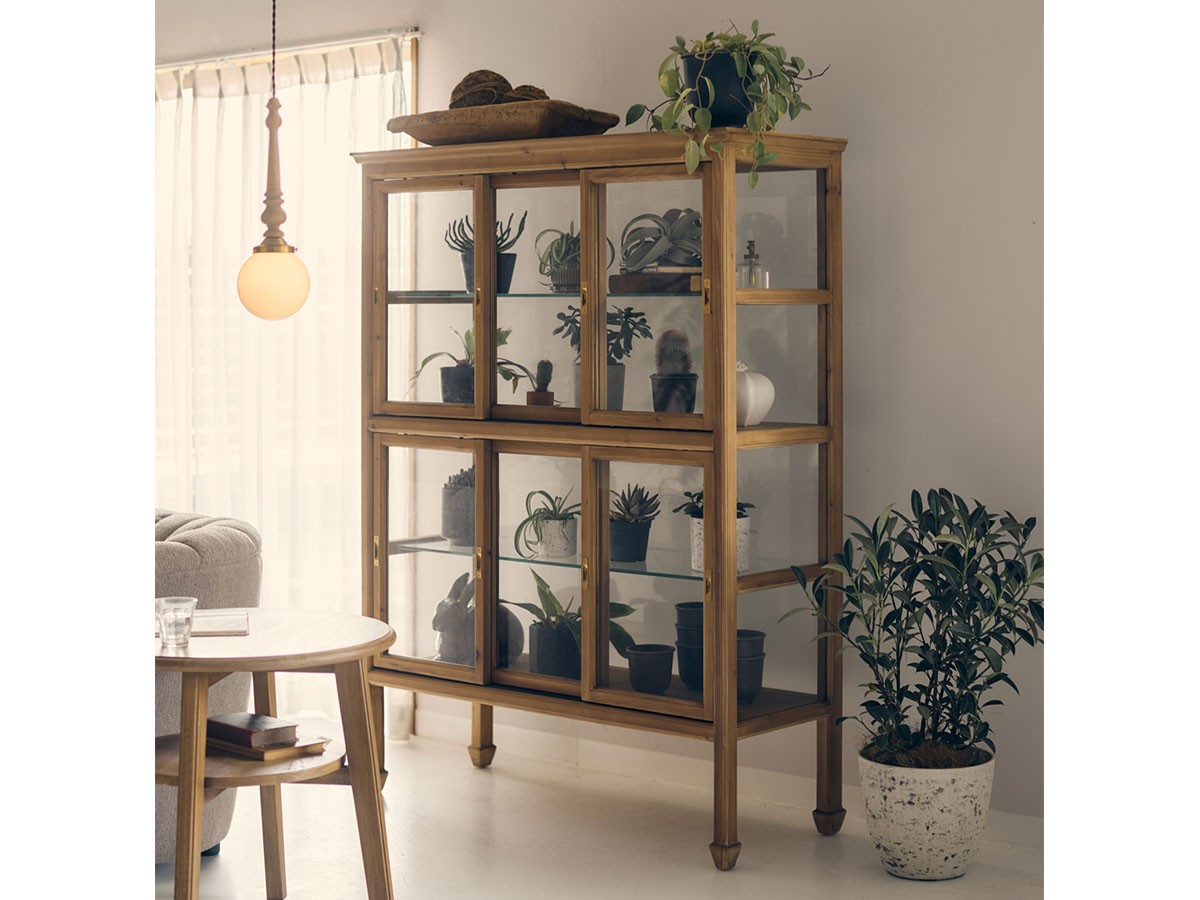 Knot antiques SURIKA GLASS CABINET / ノットアンティークス スリカ ガラス キャビネット 幅120cm （収納家具 > キャビネット） 12