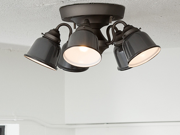 CUSTOM SERIES
5 Ceiling Lamp × Emission Steel / カスタムシリーズ
5灯シーリングランプ × スチール（エミッション） （ライト・照明 > シーリングライト） 2