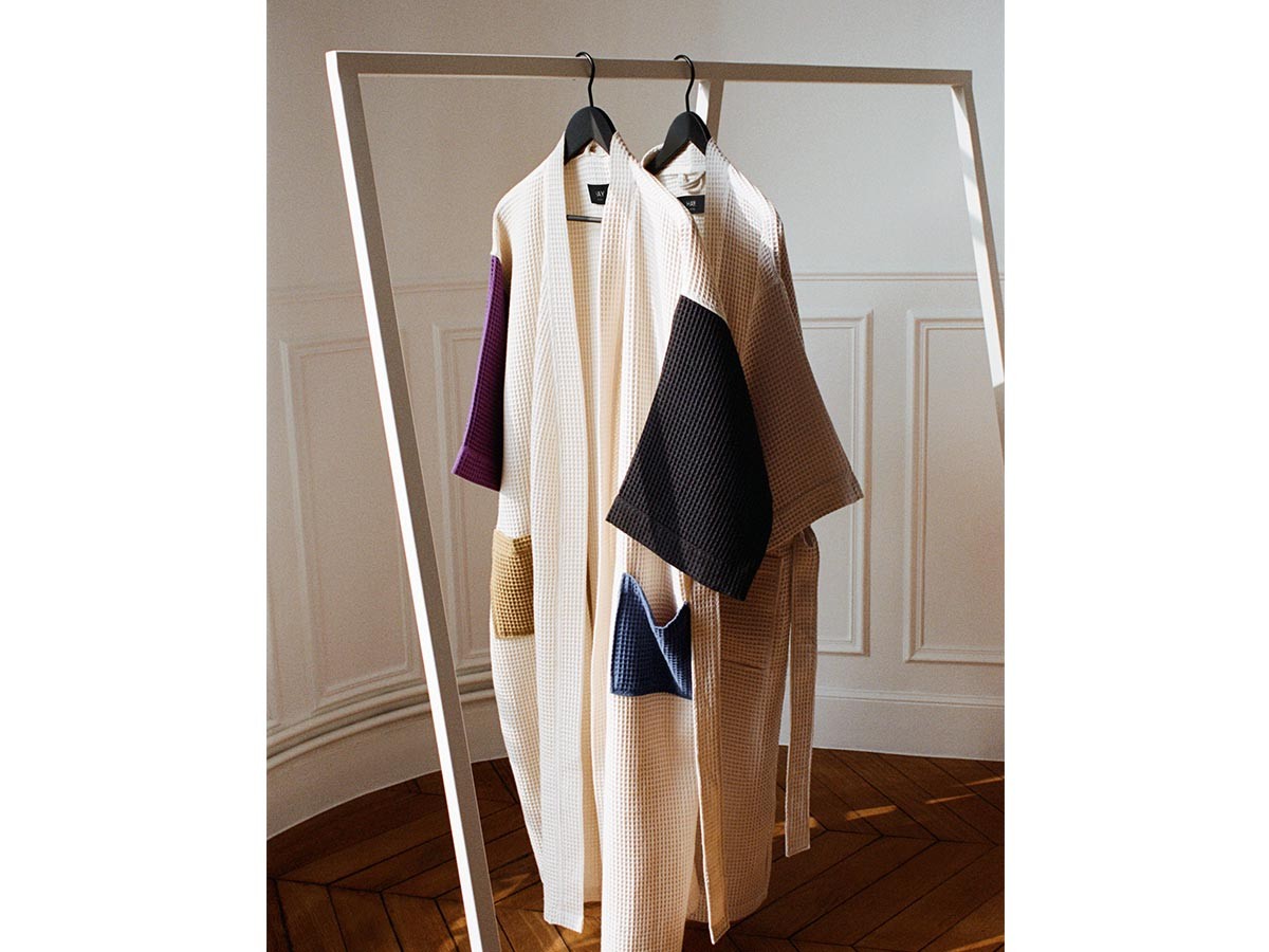 HAY WAFFLE BATHROBE / ヘイ ワッフル バスローブ（クリームマルチ） （インテリア雑貨 > バスルーム用品・クリーニング） 3