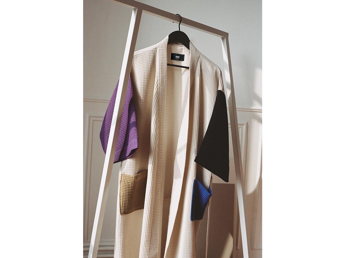 HAY WAFFLE BATHROBE / ヘイ ワッフル バスローブ（クリームマルチ） （インテリア雑貨 > バスルーム用品・クリーニング） 4