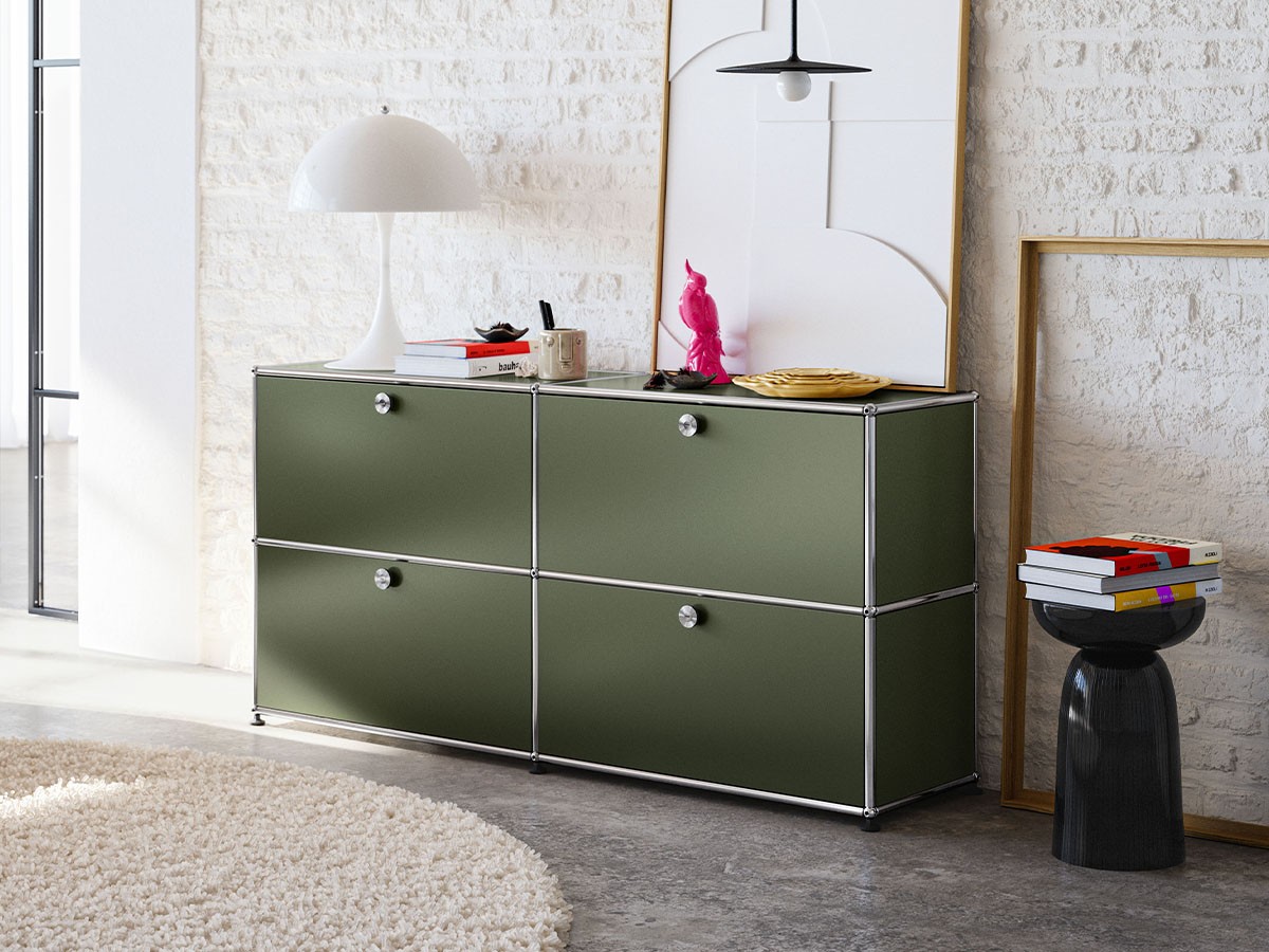 USM USM Haller
Sideboard / ユーエスエム USMハラー サイドボード
W / D / H：1523 / 373 / 740mm
ドロップダウンドア × 4 （収納家具 > サイドボード・リビングボード） 34