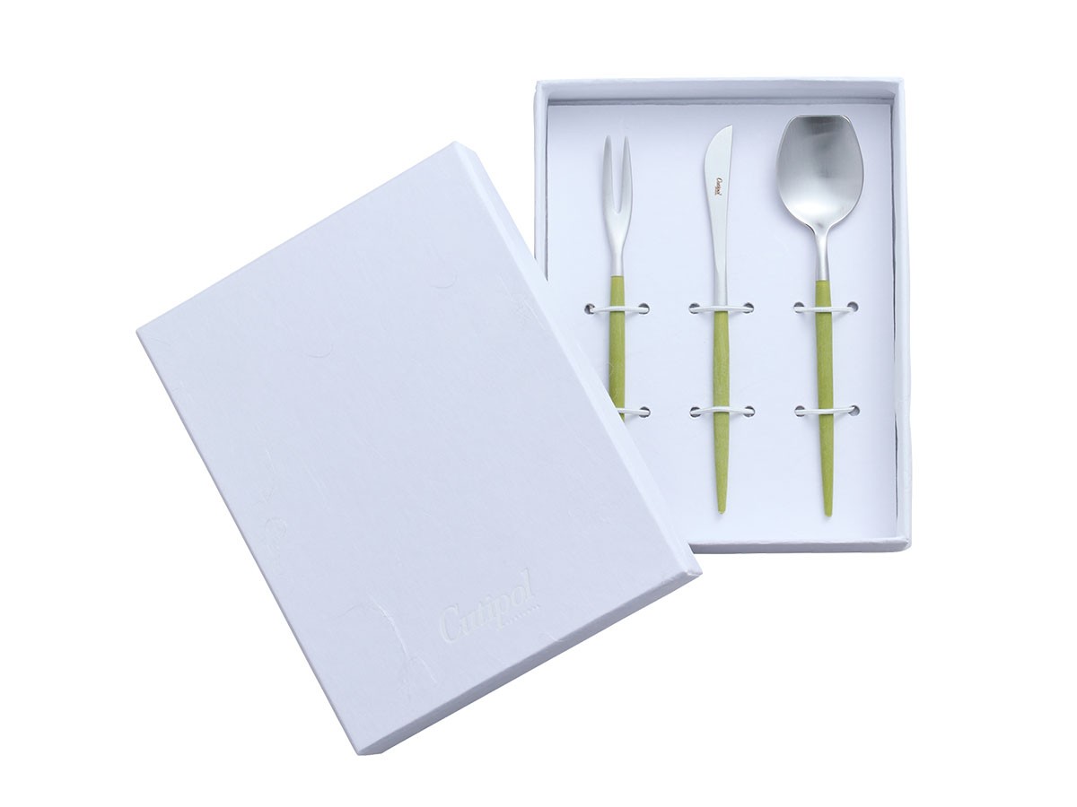 Cutipol WAGASHI Cutlery Set
MATCHA / クチポール 和菓子専用カトラリー 3本セット（抹茶） （食器・テーブルウェア > カトラリー） 18