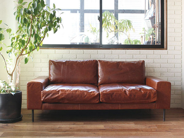 VIDER sofa camel oil leather 1