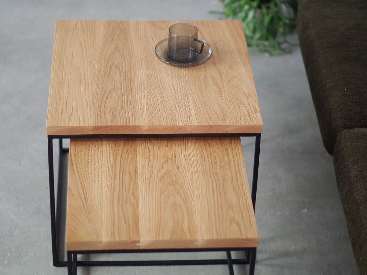 LIFE FURNITURE DE OAK NEST TABLE / ライフファニチャー DE オーク ネストテーブル （テーブル > ローテーブル・リビングテーブル・座卓） 4