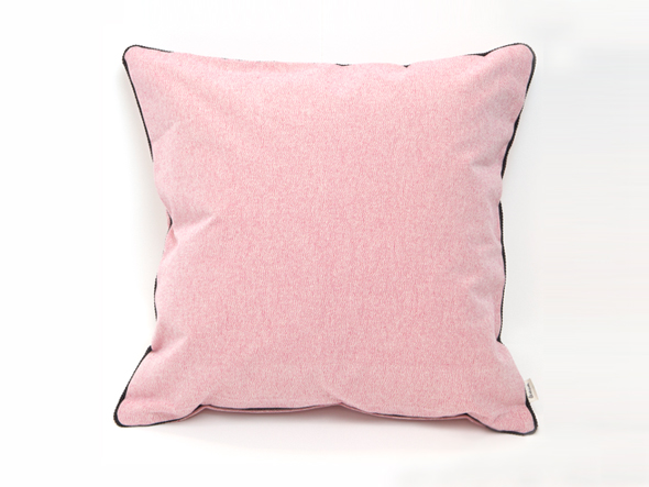 le mum canvas plain cushion cover braid SQ / ルムーム キャンバス プレーン クッションカバー ブレード SQ（ピンク × チョコレート） （クッション > クッション・クッションカバー） 2