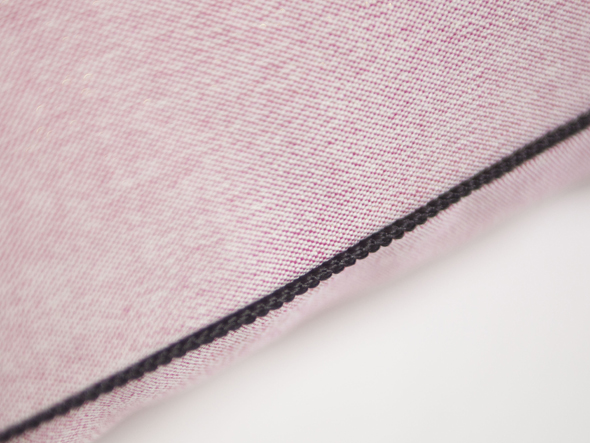 le mum canvas plain cushion cover braid SQ / ルムーム キャンバス プレーン クッションカバー ブレード SQ（ピンク × チョコレート） （クッション > クッション・クッションカバー） 4