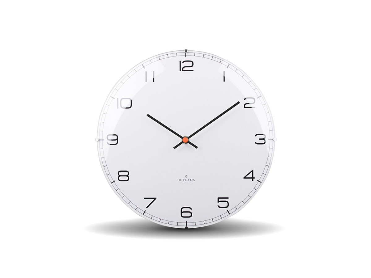 HUYGENS Wall clock dome25 white arabic / ホイヘンス ウォール