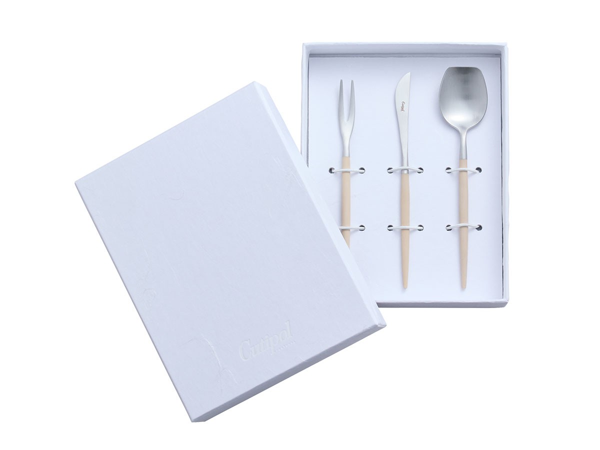 Cutipol WAGASHI Cutlery Set
USUTAMAGO / クチポール 和菓子専用カトラリー 3本セット（薄卵） （食器・テーブルウェア > カトラリー） 24