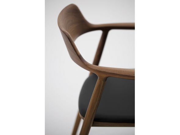HIROSHIMA Arm Chair / ヒロシマ アームチェア 張座（ウォルナット） （チェア・椅子 > ダイニングチェア） 5