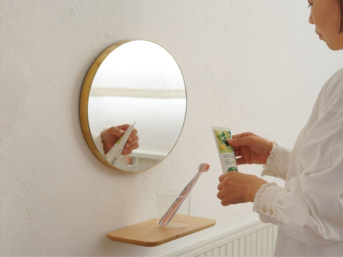 Brass Round Mirror / ブラス ラウンドミラー 320 （ミラー・ドレッサー > 壁掛けミラー・壁掛け鏡） 7