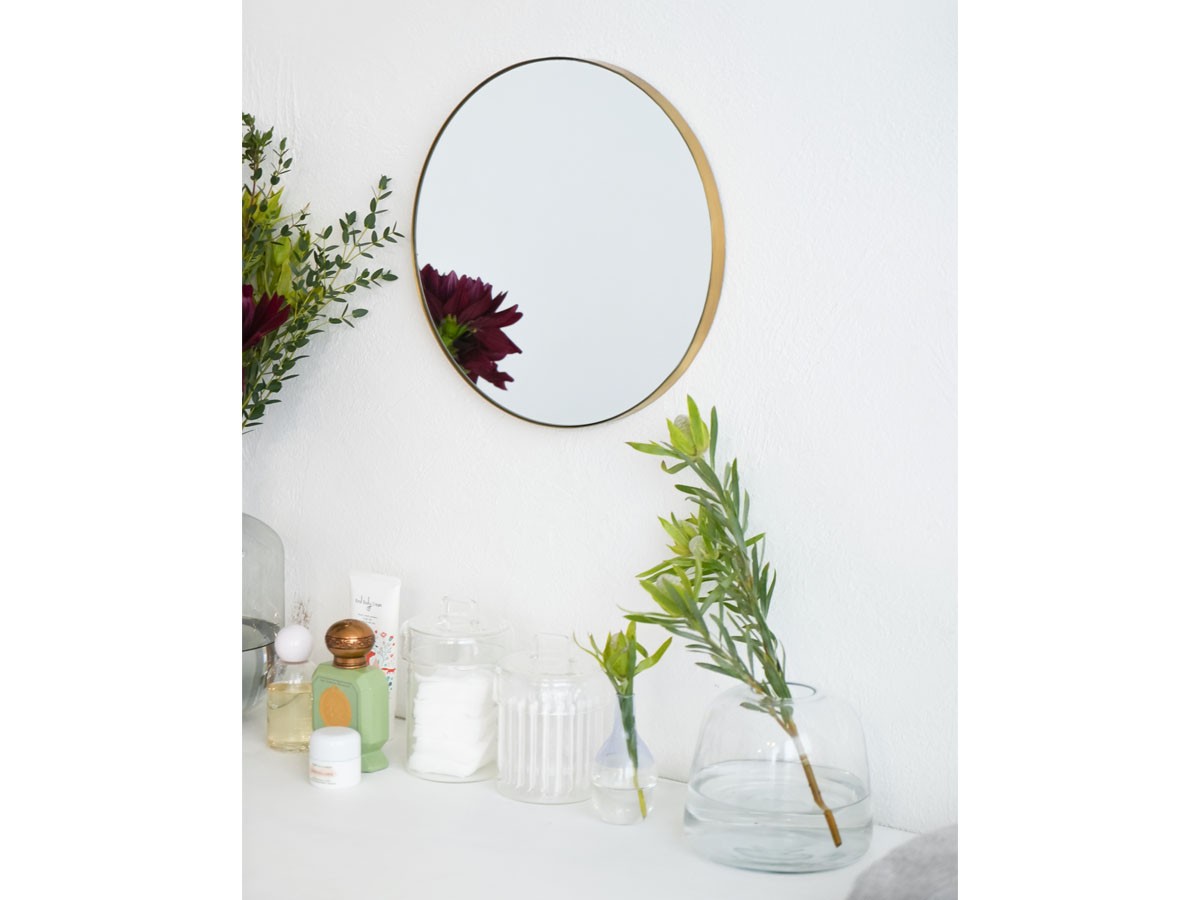 Brass Round Mirror / ブラス ラウンドミラー 320 （ミラー・ドレッサー > 壁掛けミラー・壁掛け鏡） 2