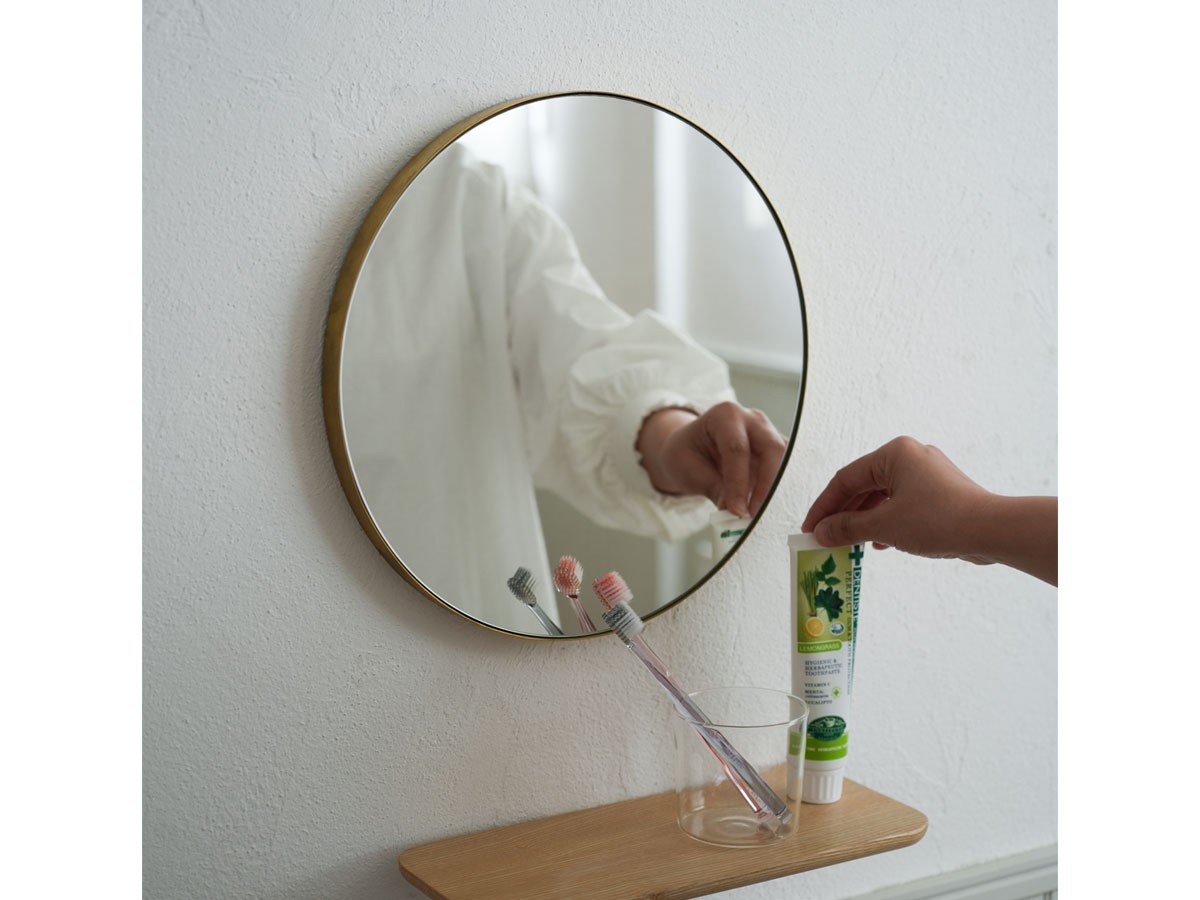 Brass Round Mirror / ブラス ラウンドミラー 320 （ミラー・ドレッサー > 壁掛けミラー・壁掛け鏡） 4
