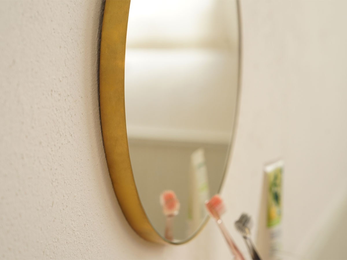 Brass Round Mirror / ブラス ラウンドミラー 320 （ミラー・ドレッサー > 壁掛けミラー・壁掛け鏡） 6